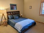 Queen-size bed in the Guest bedroom.
